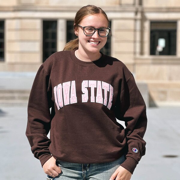 Champion® Iowa State Brown Crewneck